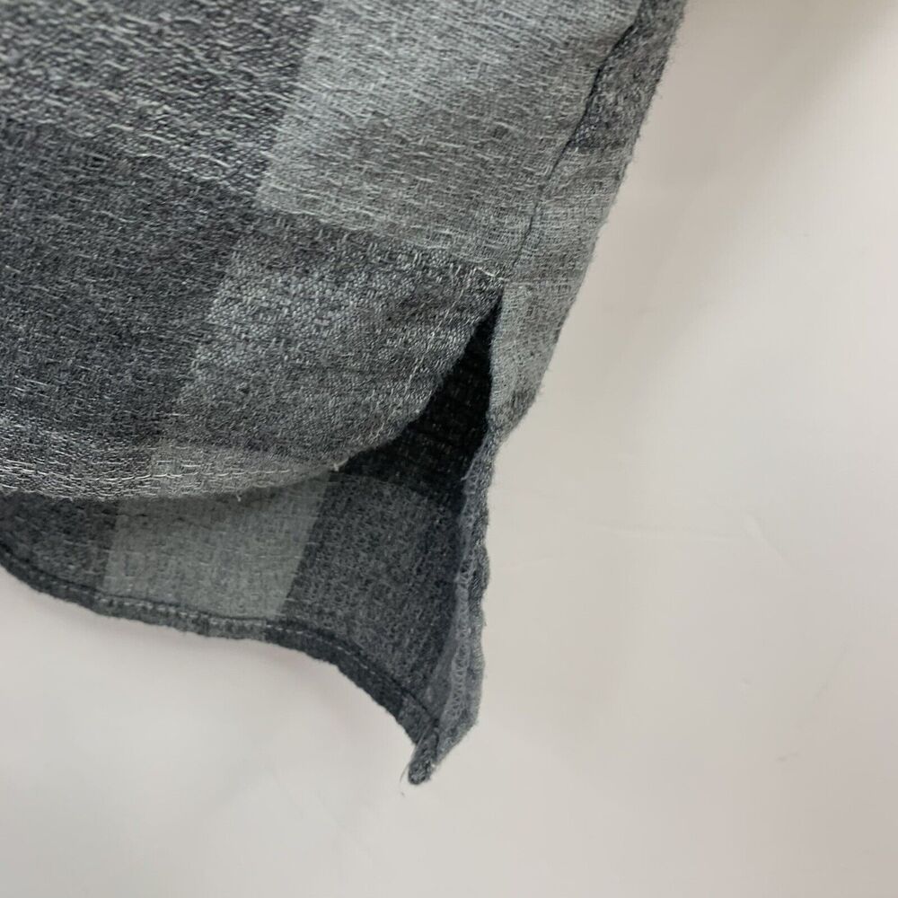 Saints & Hearts Size S / M Tunic Shirt Linen Blend Plaid Ombre Overdye Oversized - Picture 10 of 11